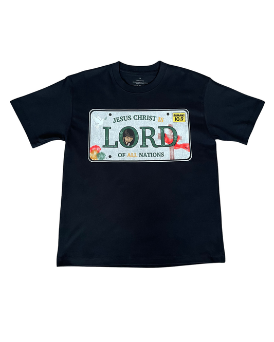 'Christ is Lord' License Plate Tee