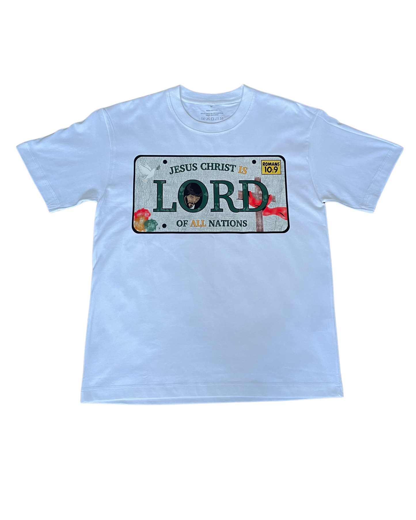 'Christ is Lord' License Plate Tee