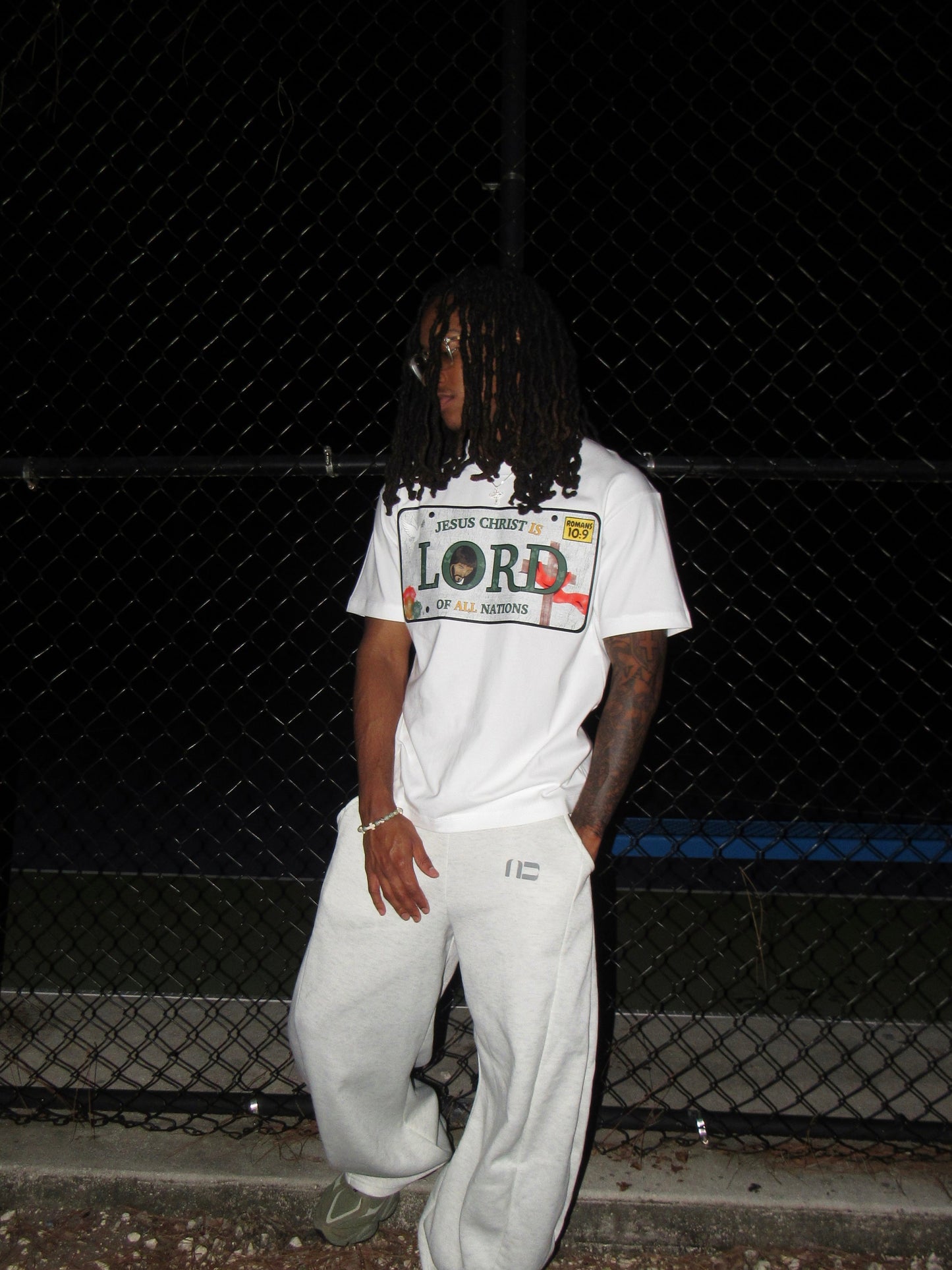 'Christ is Lord' License Plate Tee