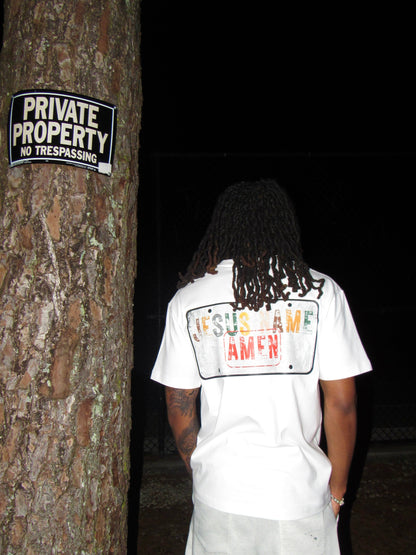 'Christ is Lord' License Plate Tee